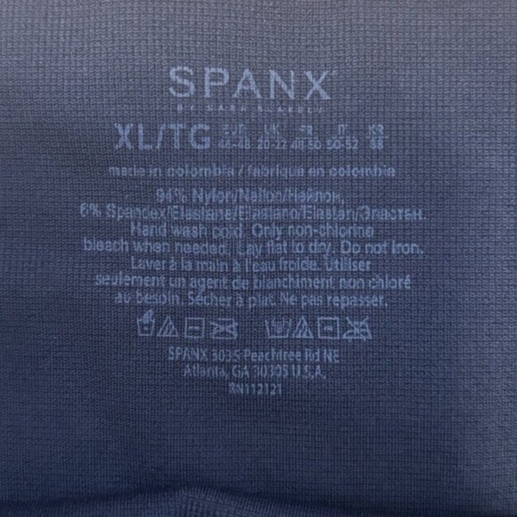 Spanx Leggings Womens XLarge Active Leggings Compression Camo Green/Gray/Navy - Picture 3 of 3